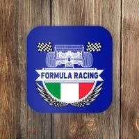 Emilia Romagna Auto Race Italy Flag Formula Racing Car Fan Cool Gift Coaster thumb 0