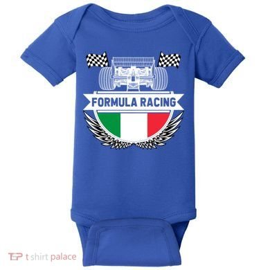 Emilia Romagna Auto Race Italy Flag Formula Racing Car Fan Cool Gift Baby Bodysuit
