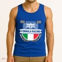 Emilia Romagna Auto Race Italy Flag Formula Racing Car Fan Cool Gift Tank Top thumb 3
