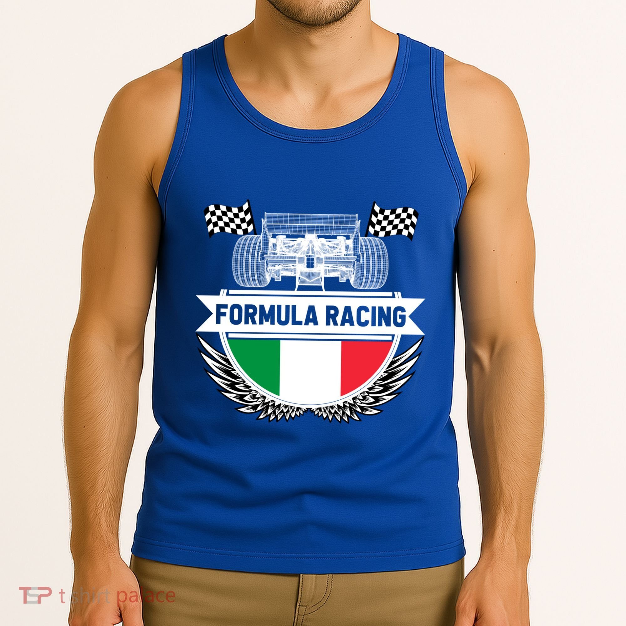 Emilia Romagna Auto Race Italy Flag Formula Racing Car Fan Cool Gift Tank Top