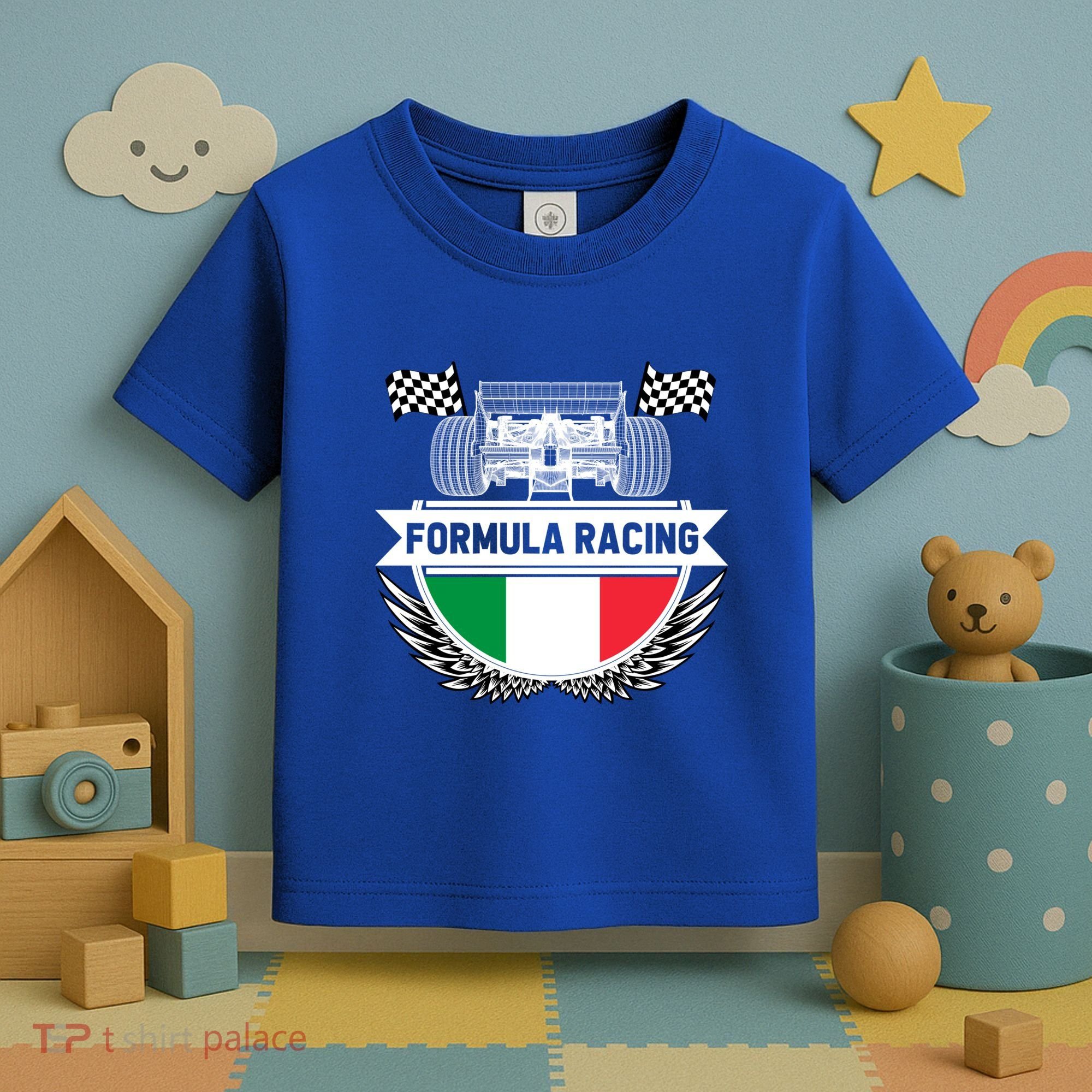 Emilia Romagna Auto Race Italy Flag Formula Racing Car Fan Cool Gift Toddler T-Shirt