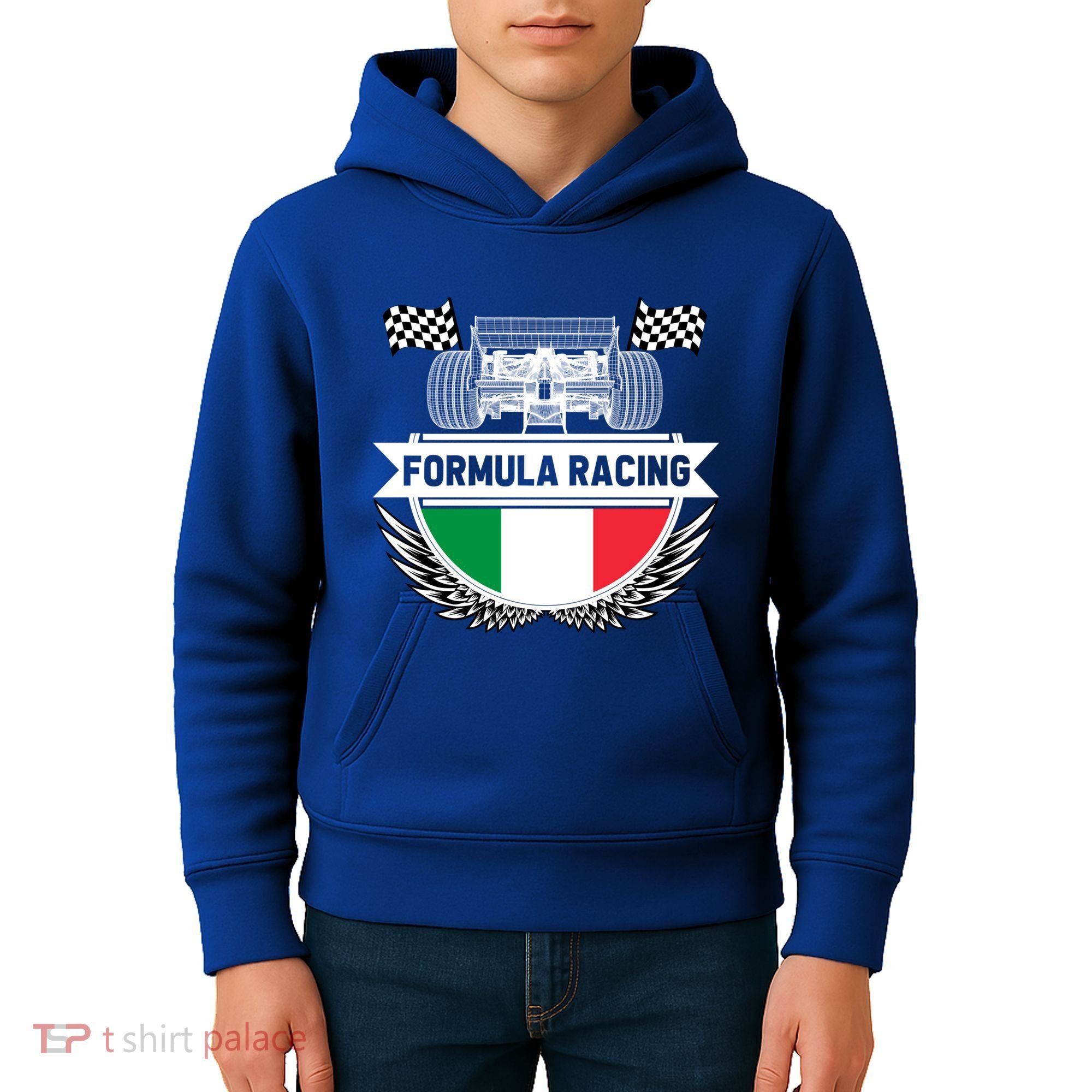 Emilia Romagna Auto Race Italy Flag Formula Racing Car Fan Cool Gift Kids Hoodie
