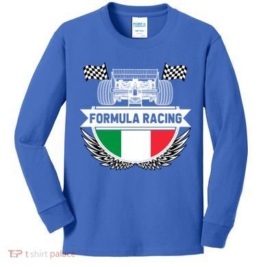 Emilia Romagna Auto Race Italy Flag Formula Racing Car Fan Cool Gift Kids Long Sleeve Shirt