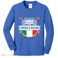 Emilia Romagna Auto Race Italy Flag Formula Racing Car Fan Cool Gift Kids Long Sleeve Shirt thumb 0