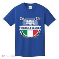 Emilia Romagna Auto Race Italy Flag Formula Racing Car Fan Cool Gift Kids T-Shirt thumb 0