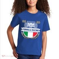 Emilia Romagna Auto Race Italy Flag Formula Racing Car Fan Cool Gift Kids T-Shirt thumb 2