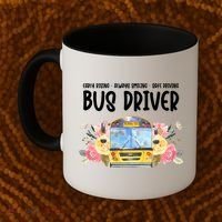 Early Rising Always Smiling Safe Driving Bus Driver Gift Coffee Mug thumb 2