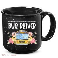 Early Rising Always Smiling Safe Driving Bus Driver Gift 15oz Campfire Ceramic Mug thumb 0