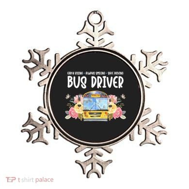 Early Rising Always Smiling Safe Driving Bus Driver Gift Ornament