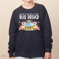 Early Rising Always Smiling Safe Driving Bus Driver Gift Women's Sweatshirt thumb 0