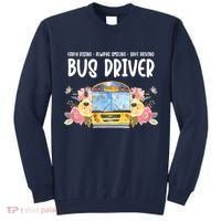 Early Rising Always Smiling Safe Driving Bus Driver Gift Tall Sweatshirt thumb 0
