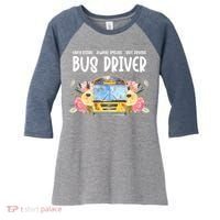 Early Rising Always Smiling Safe Driving Bus Driver Gift Women's Tri-Blend 3/4-Sleeve Raglan Shirt thumb 0