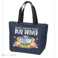 Early Rising Always Smiling Safe Driving Bus Driver Gift Tote Bag thumb 3