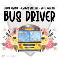 Early Rising Always Smiling Safe Driving Bus Driver Gift Ceramic Ornament thumb 2