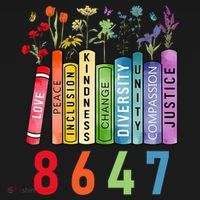 Equal Rights Book Flower Anti Trump Feminist Women Rights T-Shirt thumb 7