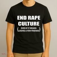 End Rape Culture Even If It Means Losing A Few Friends T-Shirt thumb 3