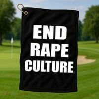 End Rape Culture Golf Towel thumb 1