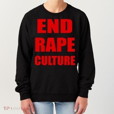 End Rape Culture Red Imprint Women's Sweatshirt