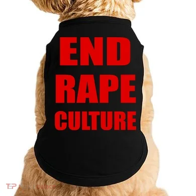 End Rape Culture Red Imprint Doggie Tank