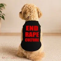 End Rape Culture Red Imprint Doggie Tank thumb 2