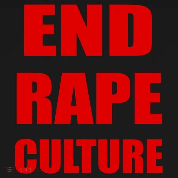 End Rape Culture Red Imprint Doggie Tank