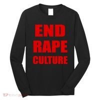 End Rape Culture Red Imprint Long Sleeve Shirt thumb 0