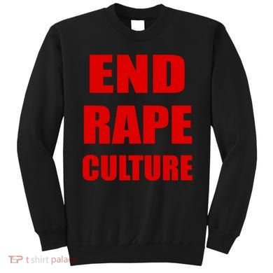 End Rape Culture Red Imprint Sweatshirt