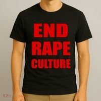 End Rape Culture Red Imprint T-Shirt thumb 3