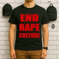 End Rape Culture Red Imprint T-Shirt thumb 6