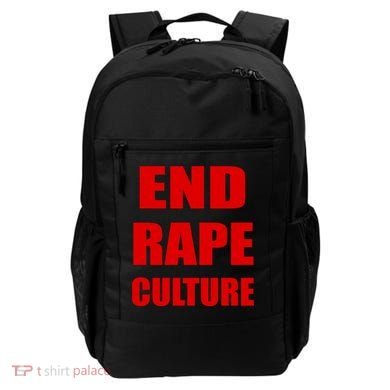 End Rape Culture Red Imprint Backpack