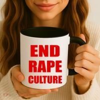 End Rape Culture Red Imprint Coffee Mug thumb 3