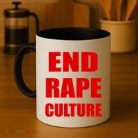 End Rape Culture Red Imprint Coffee Mug thumb 4