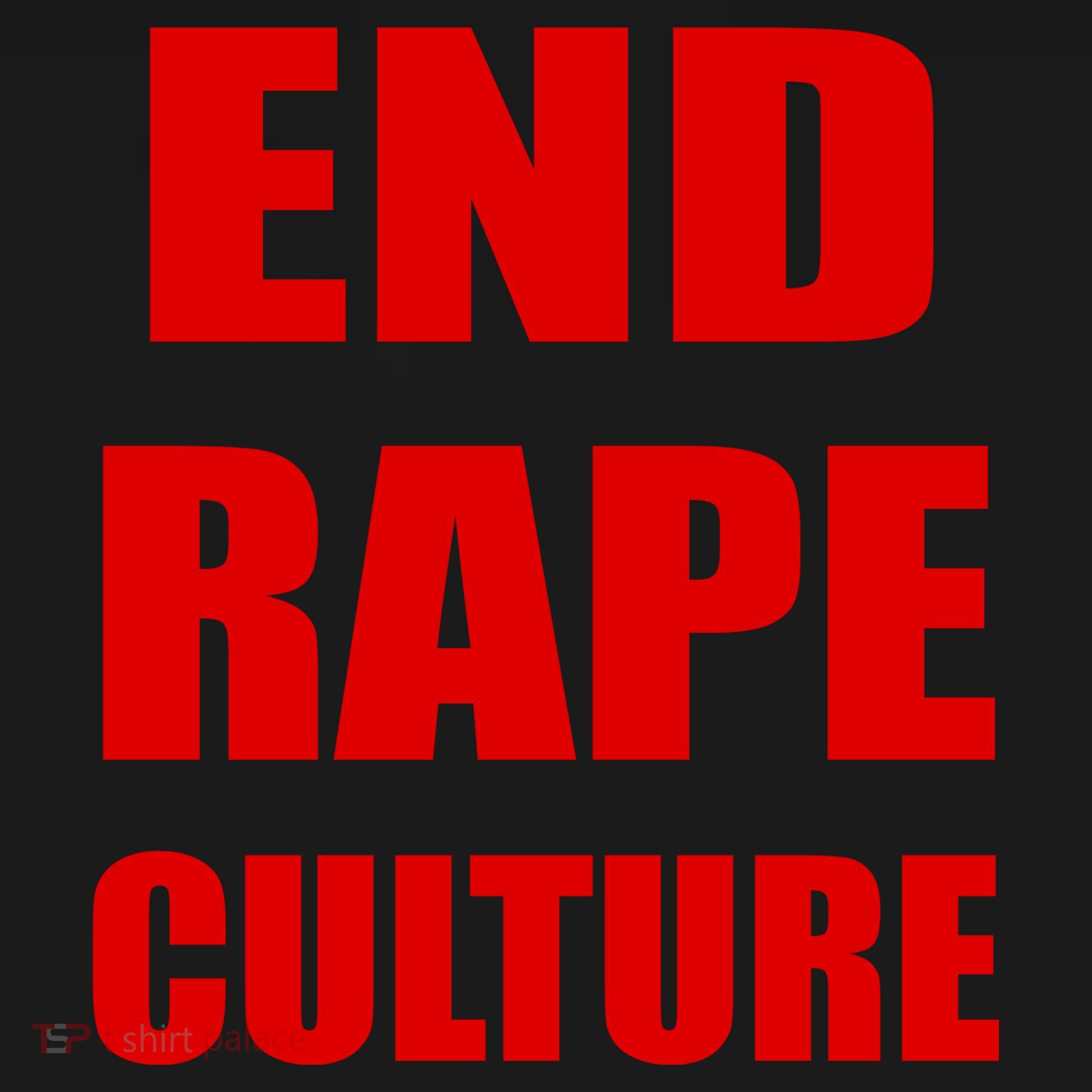 End Rape Culture Red Imprint Pajama Set