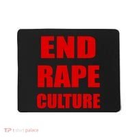 End Rape Culture Red Imprint Mousepad thumb 0