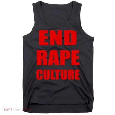End Rape Culture Red Imprint Tank Top