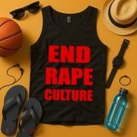 End Rape Culture Red Imprint Tank Top thumb 4