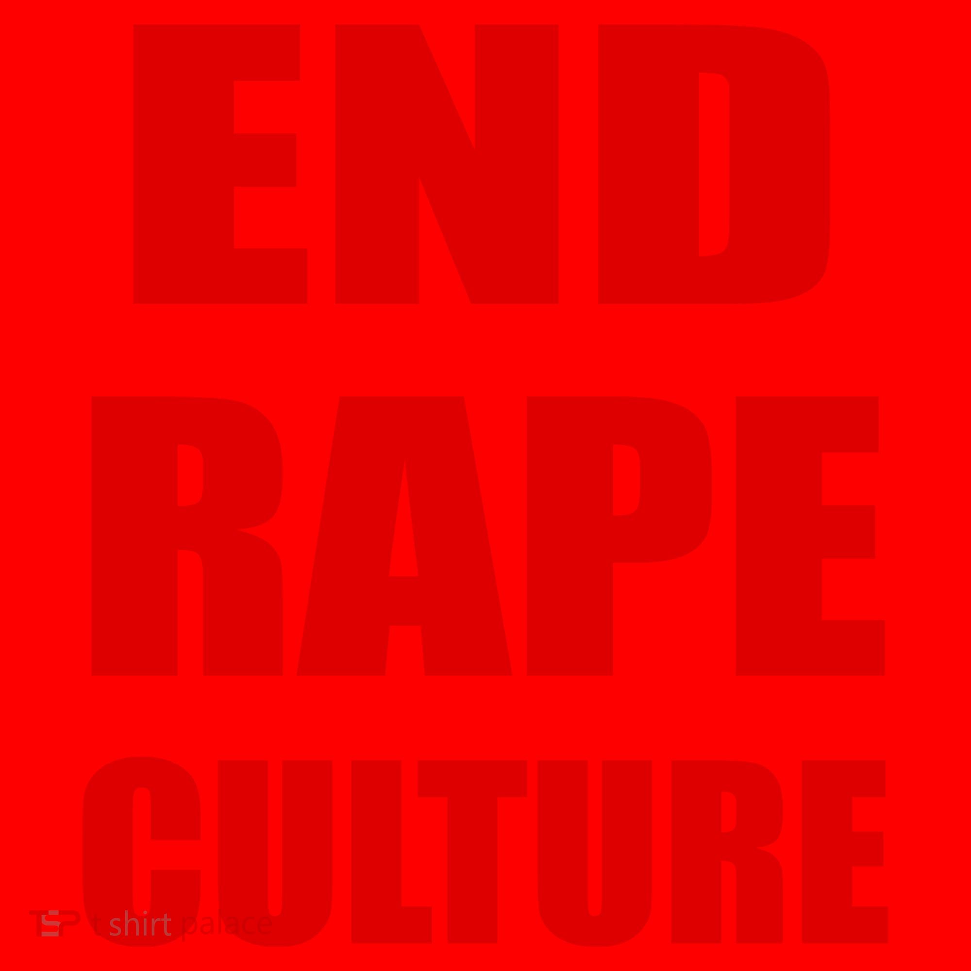 End Rape Culture Red Imprint Santa Hat
