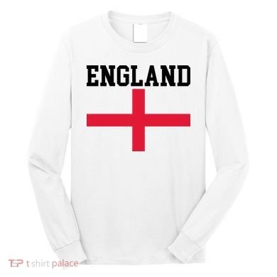 England Red Cross Flag Long Sleeve Shirt