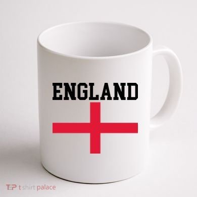 England Red Cross Flag Coffee Mug back