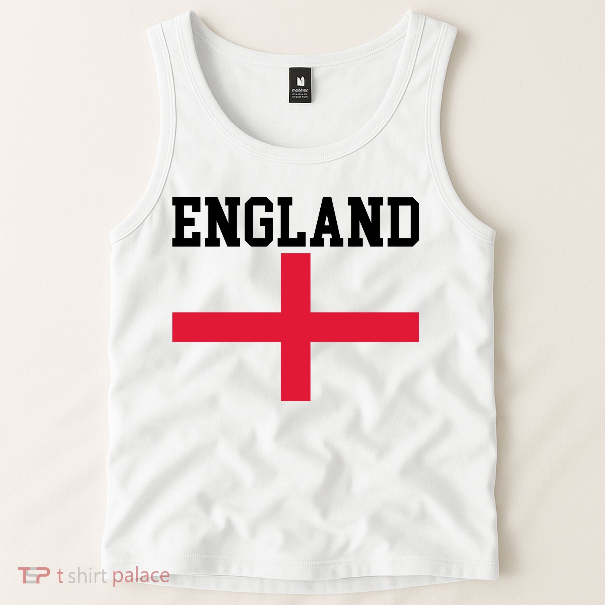 England Red Cross Flag Tank Top