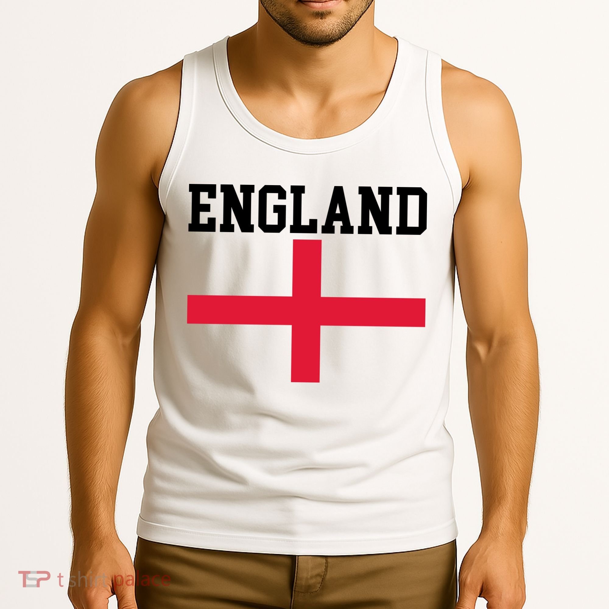 England Red Cross Flag Tank Top