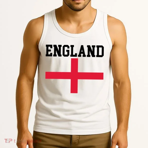England Red Cross Flag Tank Top