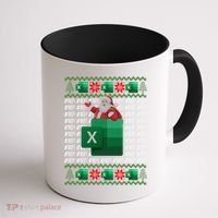 Excel REF Error Spreadsheet,CPA Accountant Christmas Sweater Coffee Mug thumb 1