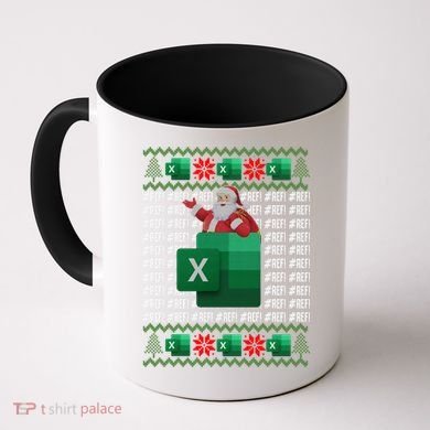 Excel REF Error Spreadsheet,CPA Accountant Christmas Sweater Coffee Mug