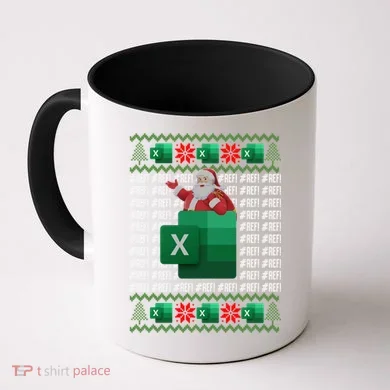Excel REF Error Spreadsheet,CPA Accountant Christmas Sweater Coffee Mug