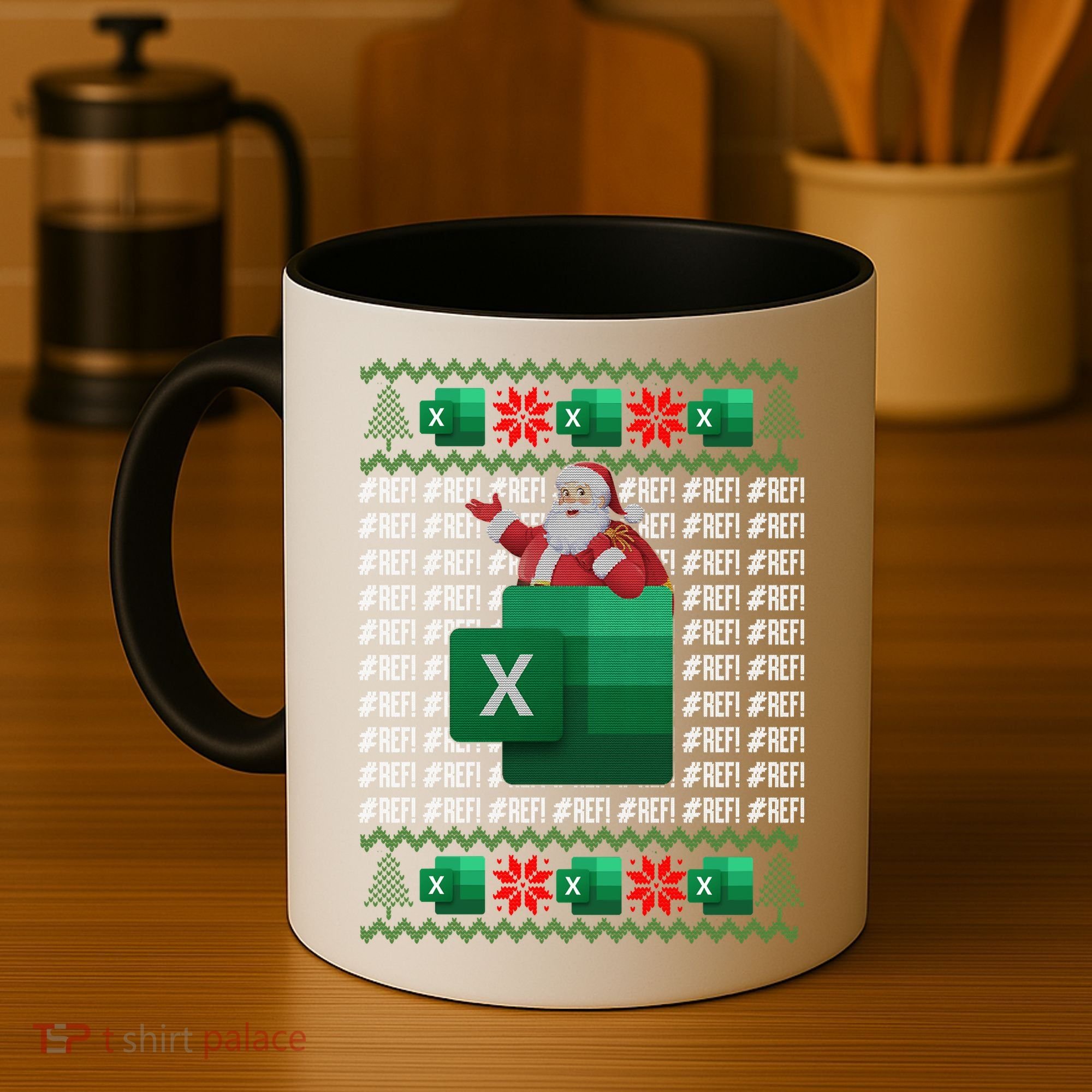 Excel REF Error Spreadsheet,CPA Accountant Christmas Sweater Coffee Mug