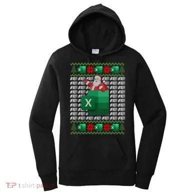 Excel REF Error Spreadsheet,CPA Accountant Christmas Sweater Women's Hoodie