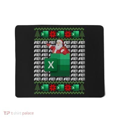 Excel REF Error Spreadsheet,CPA Accountant Christmas Sweater Mousepad