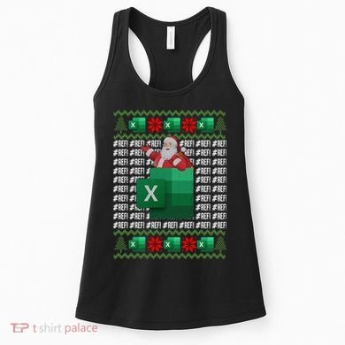 Excel REF Error Spreadsheet,CPA Accountant Christmas Sweater Women's Tank Top