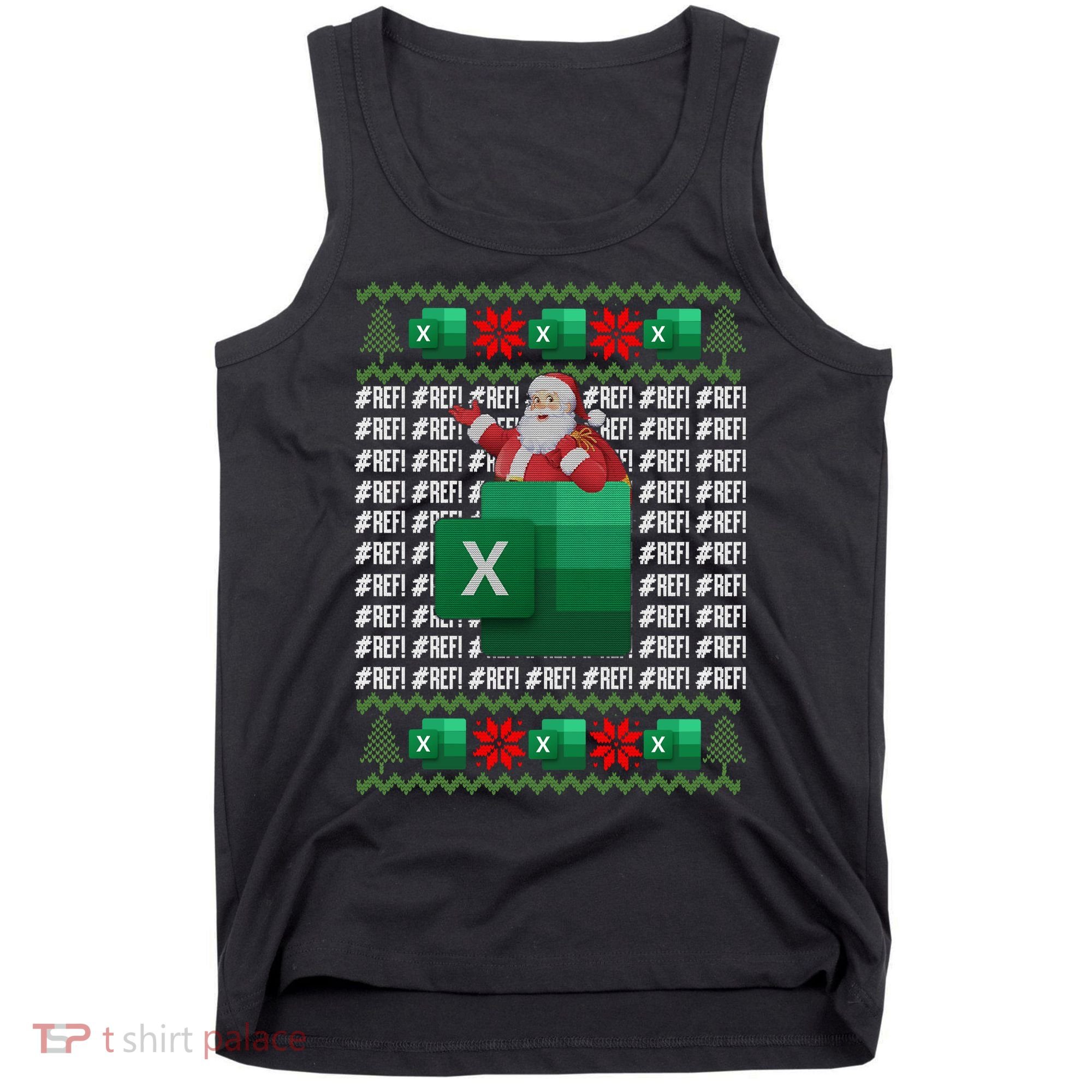 Excel REF Error Spreadsheet,CPA Accountant Christmas Sweater Tank Top